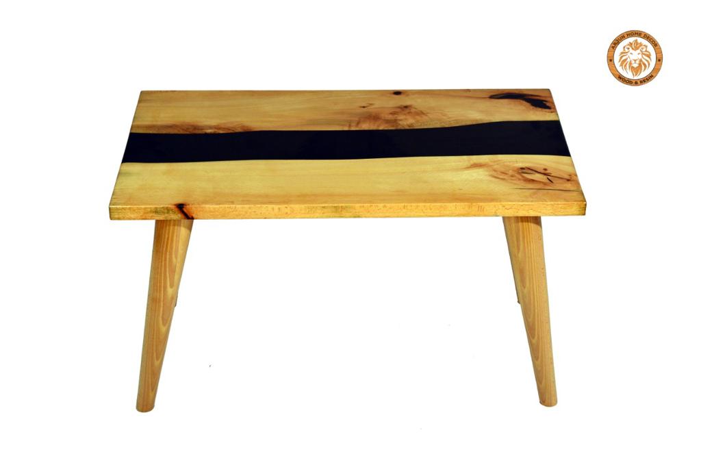 CENTER TABLE with base 30"X17.5" 20-30MM ( STEAM BEALM WOOD )